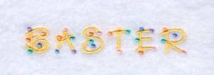 Picture of Easter Pocket Topper Machine Embroidery Design