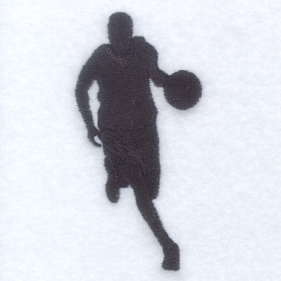 Basketball Player Silhouette Machine Embroidery Design