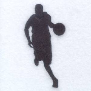 Picture of Basketball Player Silhouette Machine Embroidery Design