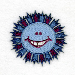 Smiling Flower #9 Machine Embroidery Design