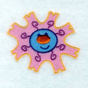 Picture of Smiling Flower #8 Machine Embroidery Design