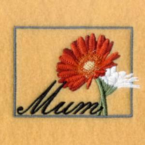Picture of Framed Mum Machine Embroidery Design