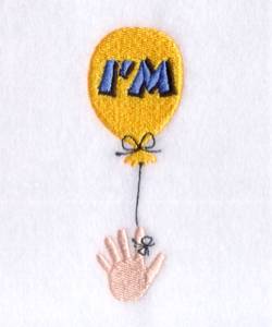 Picture of Im Five Balloon Machine Embroidery Design