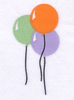 Party Balloons Machine Embroidery Design