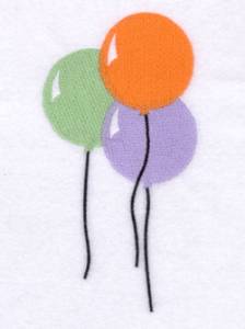 Picture of Party Balloons Machine Embroidery Design