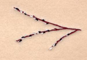 Picture of Budding Branch Machine Embroidery Design