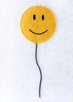 Smiley Face Balloon Machine Embroidery Design