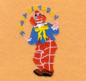 Picture of Happy Birthday Clown Machine Embroidery Design