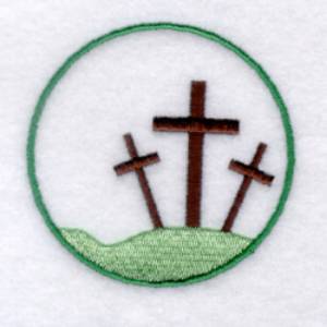 Picture of Three Crosses - Large Machine Embroidery Design