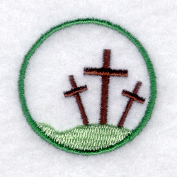 Three Crosses - Small Machine Embroidery Design