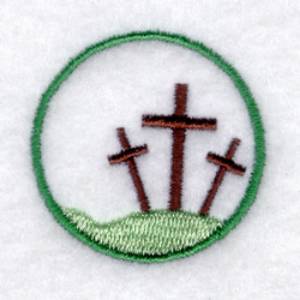 Picture of Three Crosses - Small Machine Embroidery Design