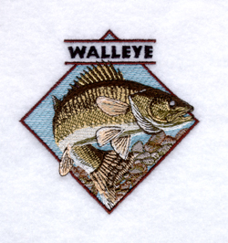 Walleye Machine Embroidery Design