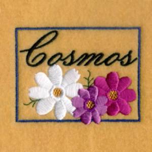 Picture of Framed Cosmos Machine Embroidery Design