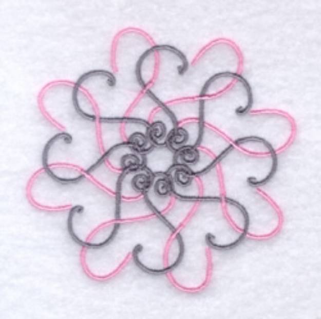Picture of Intertwining Hearts Machine Embroidery Design