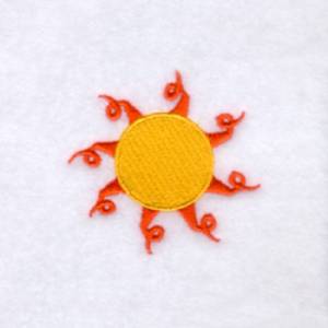 Picture of Curly Sun Machine Embroidery Design