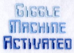 Picture of Giggle Machine Activated Machine Embroidery Design