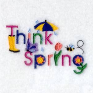 Picture of Think Spring Machine Embroidery Design