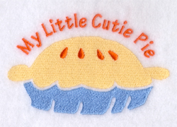 My Little Cutie Pie Machine Embroidery Design