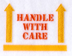Handle With Care Machine Embroidery Design