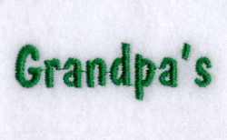 Grandpas Machine Embroidery Design