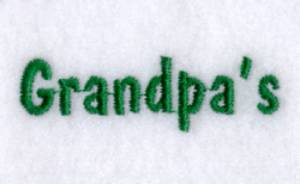 Picture of Grandpas Machine Embroidery Design
