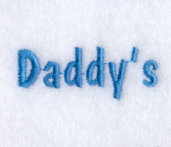 Daddys Machine Embroidery Design