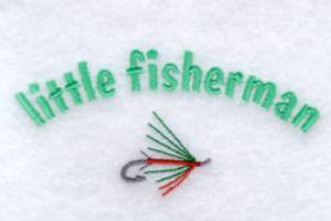 Picture of Little Fisherman Machine Embroidery Design