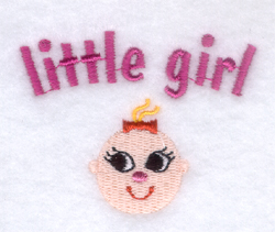 Little Girl Machine Embroidery Design
