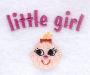Picture of Little Girl Machine Embroidery Design