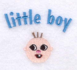 Little Boy Machine Embroidery Design