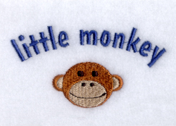 Little Monkey Machine Embroidery Design