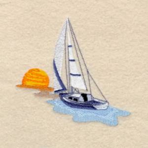 Picture of Sailing into the Sunset Machine Embroidery Design