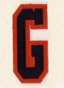 Picture of G - 2 Color Applique Machine Embroidery Design