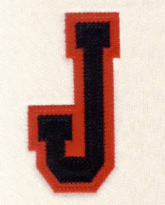 Picture of J - 2 Color Applique Machine Embroidery Design