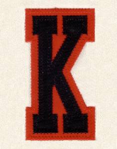 Picture of K - 2 Color Applique Machine Embroidery Design