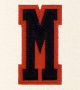 Picture of M - 2 Color Applique Machine Embroidery Design