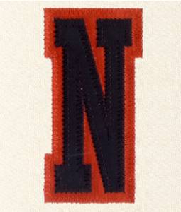 Picture of N - 2 Color Applique Machine Embroidery Design