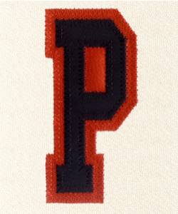Picture of P - 2 Color Applique Machine Embroidery Design