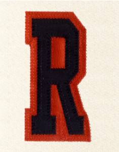 Picture of R - 2 Color Applique Machine Embroidery Design
