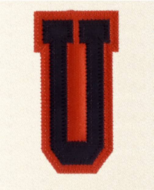 Picture of U - 2 Color Applique Machine Embroidery Design