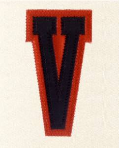 Picture of V - 2 Color Applique Machine Embroidery Design
