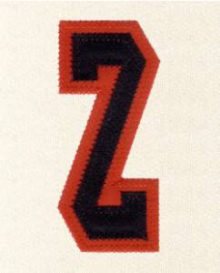 Picture of Z - 2 Color Applique Machine Embroidery Design