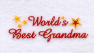 Picture of Worlds Best Grandma Machine Embroidery Design