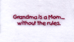 Grandma is a Mom Machine Embroidery Design