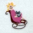 Picture of Mom in Rocking Chair Machine Embroidery Design