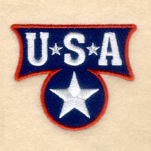 Picture of Patriotic USA Badge Machine Embroidery Design
