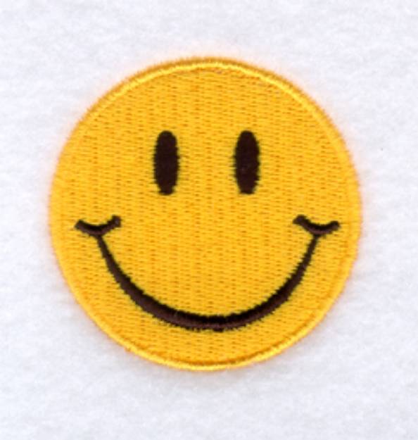 Picture of Groovy Smiley Face Machine Embroidery Design