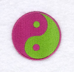 Groovy Ying Yang Machine Embroidery Design