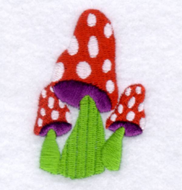 Picture of Groovy Mushrooms Machine Embroidery Design