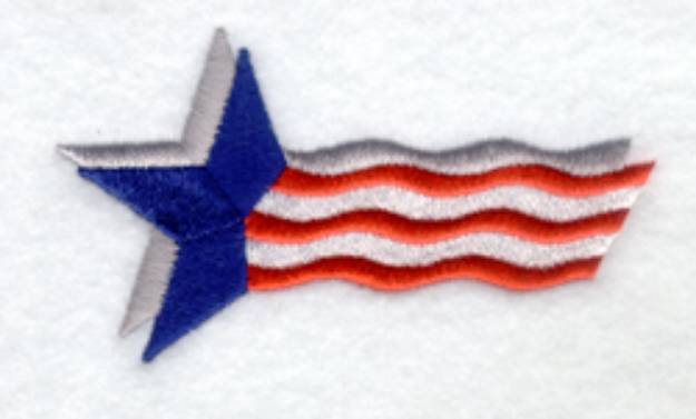 Picture of Patriotic Star Machine Embroidery Design